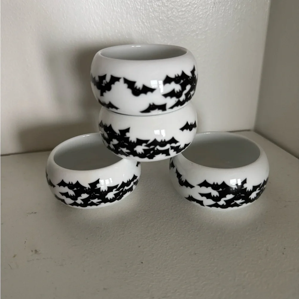 Halloween‎ Set of 4 Bat Tea Light Holders